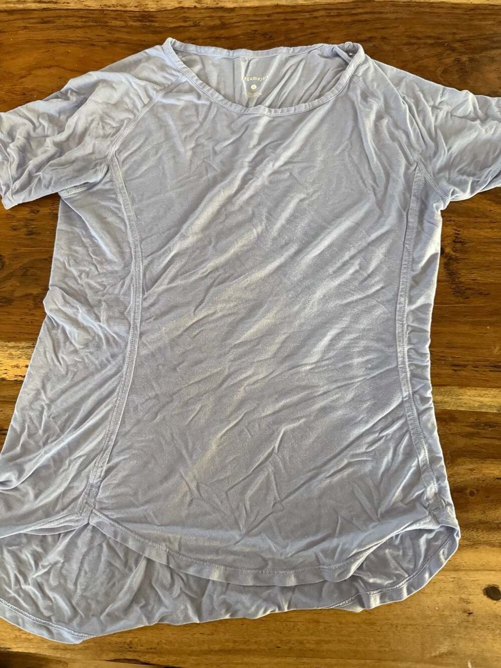 Dagsmejan Balance Short Sleeve Sleep Shirt - lavender size small